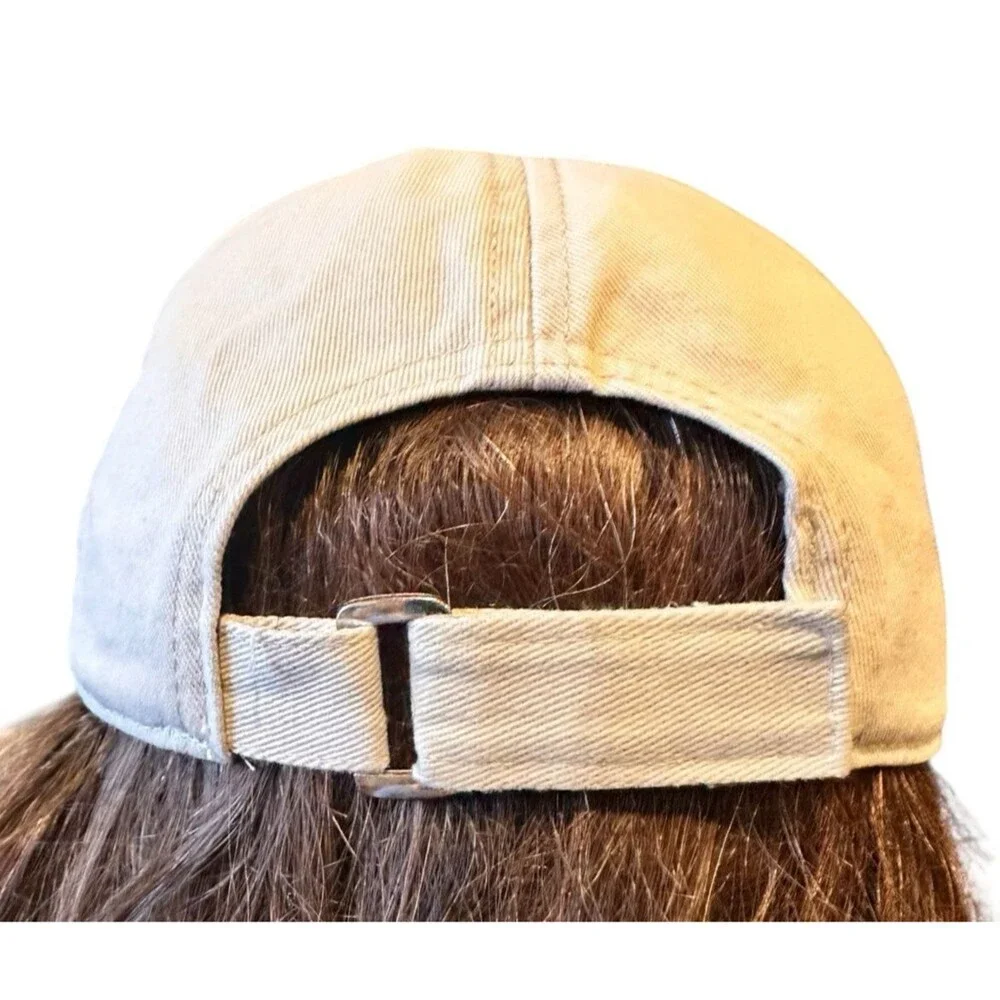 David and Young women's hat Cap Mi Ni embroidered Cherries Tan beige outdoors